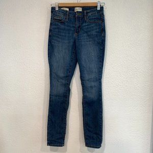 Universal Thread Mid Rise Skinny Jeans Dark Blue Stretch W24xL28 Womens Size 00